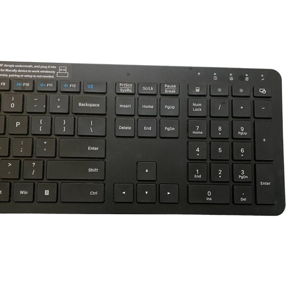 Macally Lightweight Wireless Keyboard-USB RF Dangle Underneath-Black-2.4G-GUC - Picture 4 of 9